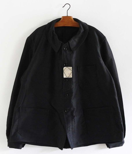 40's-50's ブラックモールスキンフレンチワークジャケット ［Dead Stock］ - KAPTAIN SUNSHINE NECESSARY  or UNNECESSARY NEAT OUTIL POLYPLOID VINTAGE などの通販 RADICAL