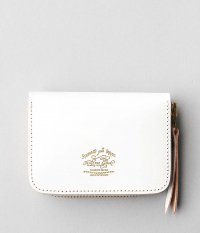  THE SUPERIOR LABOR Bridle Zip Small Wallet [WHITE]