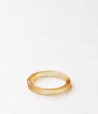  NECESSARY or UNNECESSARY BUTTON RING 2 INK [AMBER]