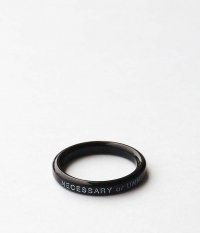  NECESSARY or UNNECESSARY BUTTON RING 2 INK [BLACK]