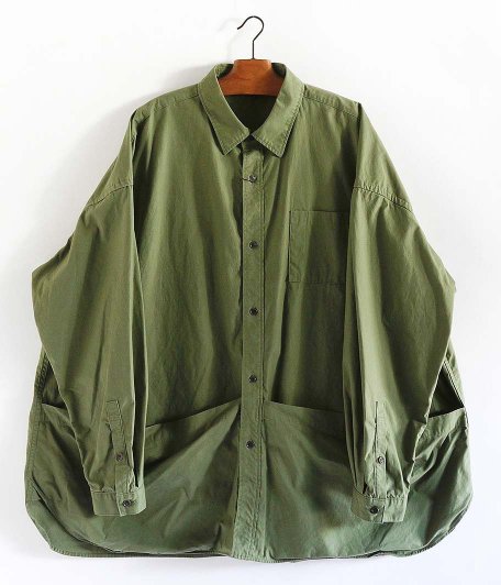 Fresh Service Tool Pocket Regular Collar Utility Shirt [KHAKI