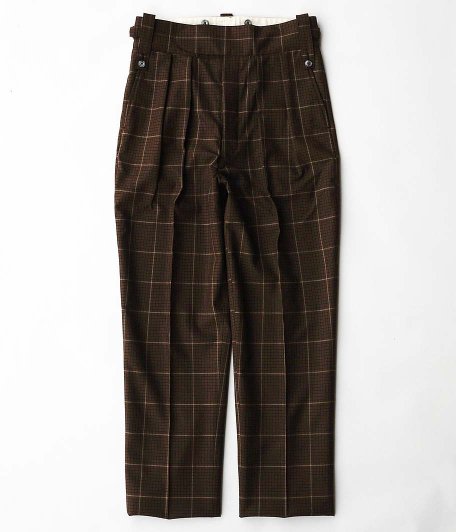 NEAT Fox brothers Check Beltless [BROWN] - KAPTAIN SUNSHINE