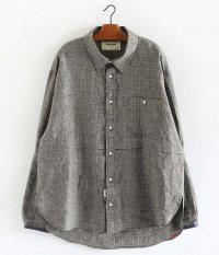  ANACHRONORM Check Re Size Shirt L/S [BEIGE]