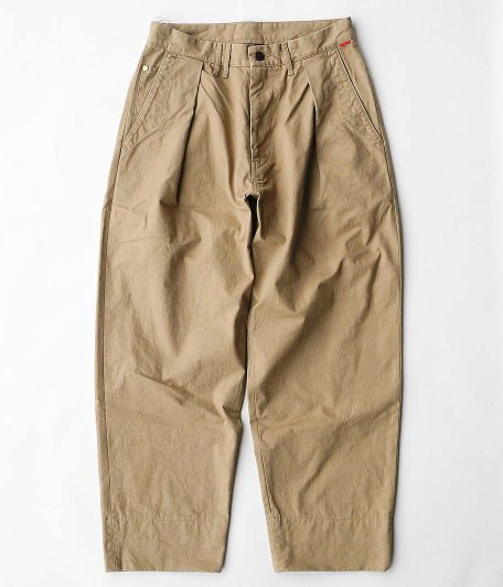  ANACHRONORM Standard Tuck Wide Trousers [BEIGE]