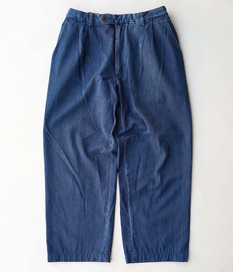  Customized by RADICAL Denim Tuck Trousers [INDIGO]