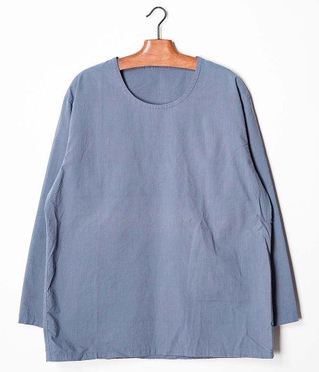  Customized by RADICAL Vintage Fabric Crew Neck P/O Shirt [BLUE GRAY]