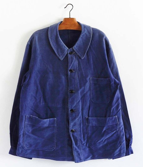 40's-50's ブルーモールスキンフレンチワークジャケット - KAPTAIN ...