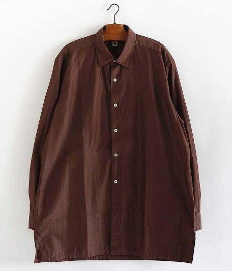  KAPTAIN SUNSHINE Regular Collar Shirts [BROWN CHAMBRAY]