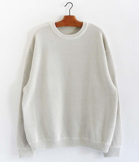 crepuscule Moss Stitch L/S Sweat [WHITE] - Fresh Service NECESSARY