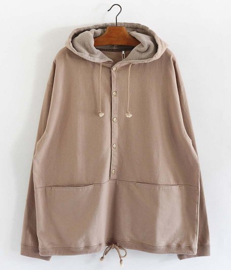 crepuscule Button P/O Hoodie [BEIGE] - Fresh Service NECESSARY or