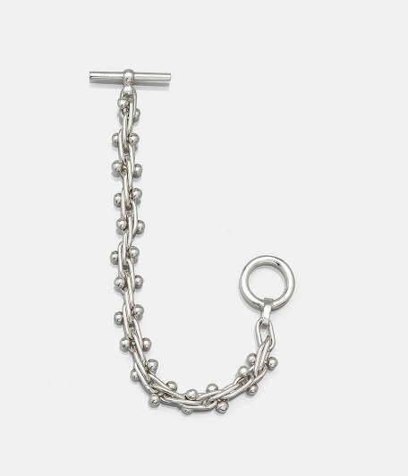  FIFTH Silver Beaded Bracelet / Medium