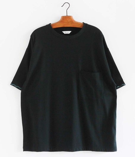  WELLDER Embroidery Half Sleeve T-Shirt [BLACK]