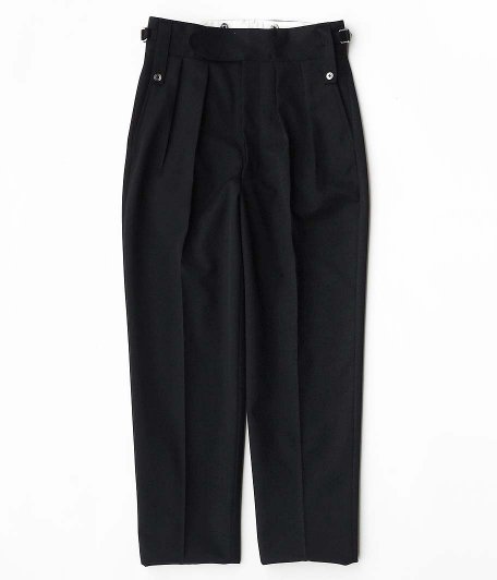  NEAT Wool Gabardine Beltless [BLACK]