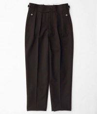  NEAT Wool Gabardine Beltless [BROWN]