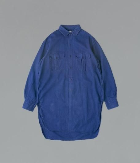 50年代　ADOLPHE LAFONT フレンチワークVポケ コットンツイル 50's Adolphe Lafont フレンチワークシャツ - Fresh Service