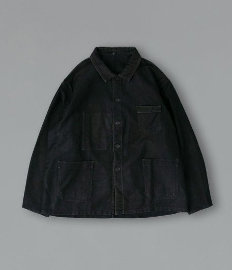 60's VULCAIN フレンチブラックモールスキンワークジャケット 
