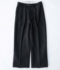  NEAT Lovat Tweed Chalk Stripe WIDE [CHARCOAL]