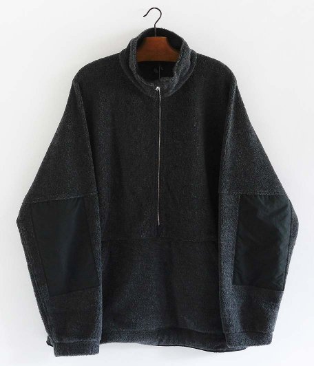  KAPTAIN SUNSHINE Wool Cashmere Fleece Highneck Pullover [MID GRAY]