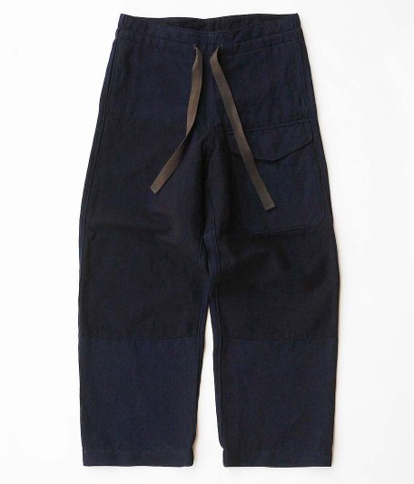 sus-sous Trousers MK-1 / HERINGBONE WOVEN [INDIGO] - Fresh Service