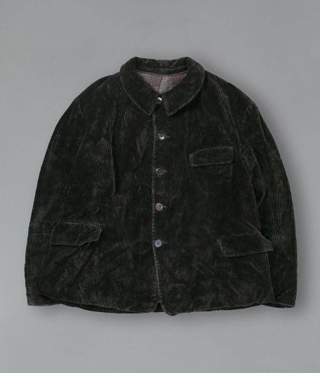 1950~60s フレンチ french ワークジャケット コーデュロイ 黒袖丈約62cm