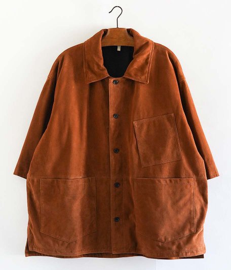 CCU WORK SHIRTS JACKET S/S [SHEEP SUEDE / CAMEL] - Fresh Service NECESSARY  or UNNECESSARY NEAT OUTIL YOKE VINTAGE などの通販 RADICAL