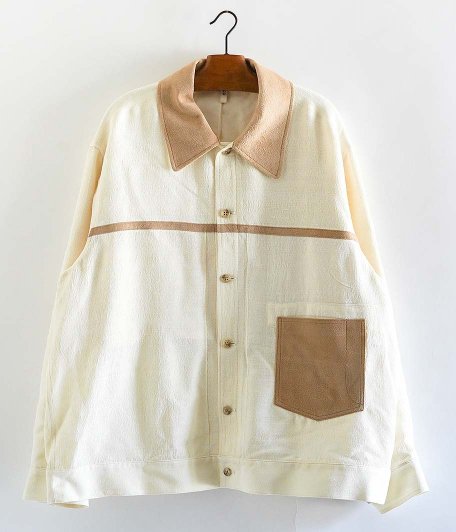 CCU TRACKER SHIRTS 1st TYPE [SILK + PIG SUEDE / OFF WHITE] - Fresh Service  NECESSARY or UNNECESSARY NEAT OUTIL YOKE VINTAGE などの通販 RADICAL