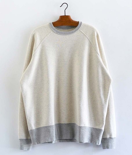  A.PRESSE Vintage Sweat Shirt [OATMEAL]