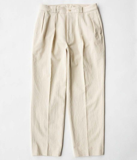 KAPTAIN SUNSHINE 2Pleats Tapered Trousers [NATURAL] - Fresh 