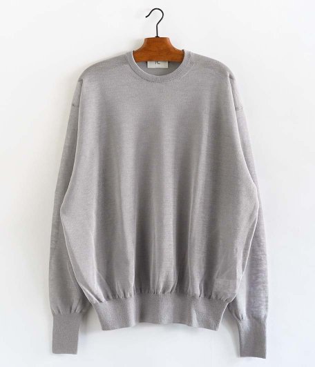  HERILL Ramie Highgauge Crewneck [GRAY]