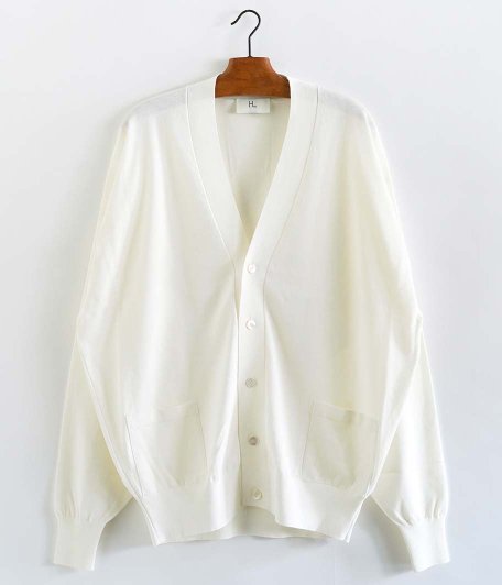  HERILL Suvincotton Twist Cardigan [WHITE]