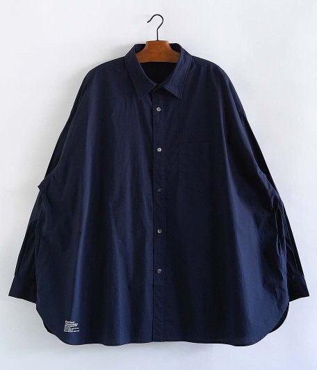  Fresh Service TYPEWRITER CORPORATE REGULAR COLLAR SHIRT [NAVY]