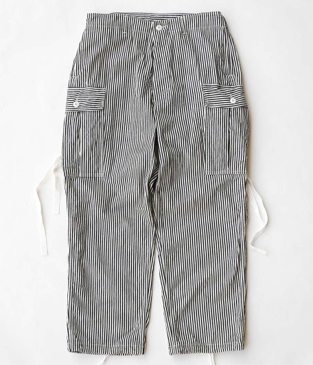 FATIGUE SLACKS VIETNAM SLACKS [8.5oz HIGHT DENSITY HICKORY STRIPE / INDIGO  ×OFF WHITE] - Fresh Service NECESSARY or UNNECESSARY NEAT OUTIL YOKE  VINTAGE などの通販 RADICAL