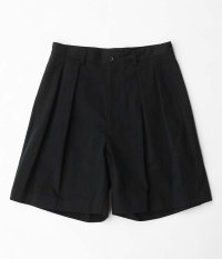  A.PRESSE Two Tuck Chino Shorts [BLACK]