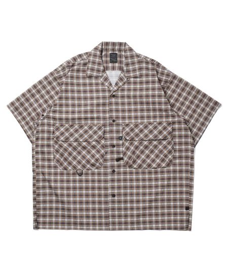 DAIWA PIER 39 Tech Regular Collar Shirts S/S [BROWN] - KAPTAIN SUNSHINE