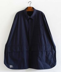  Fresh Service Cargo Pocket Regular Collar Utility Shirt [NAVY]