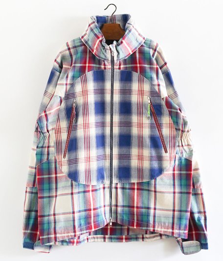 GENTLE FULLNESS Charm Jacket [WOVEN CHECK MIX 2] - KAPTAIN