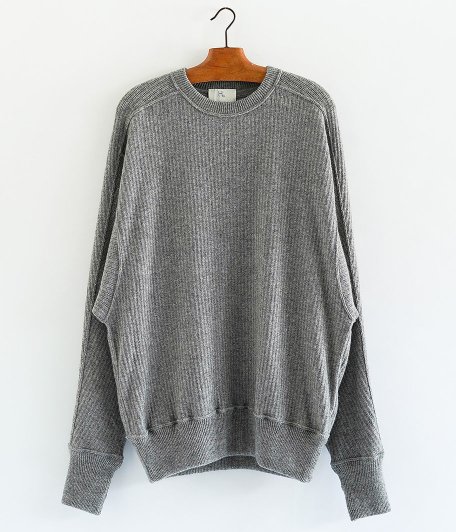  HERILL Cashmere Rib Sweater [GRAY]