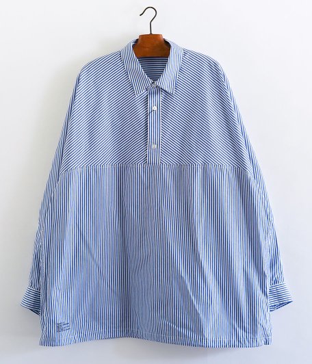  Fresh Service CORPORATE STRIPE ANORAK SHIRT [BLUE STRIPE]