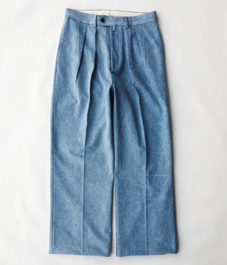  NEAT Bleach Wash Denim Wide [BLUE]