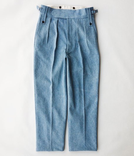  NEAT Bleach Wash Denim Beltless [BLUE]