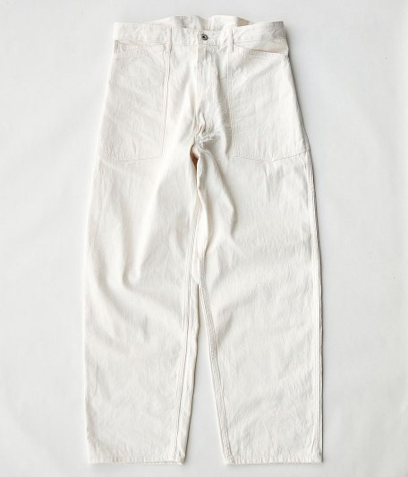 KAPTAIN SUNSHINE 35 Buckleback Baker Pants [WHITE DENIM] - Fresh ...