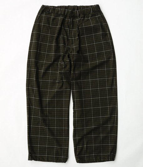  Fresh Service WOOLY STRETCH OVER TRACK PANTS [GREEN CHECK]