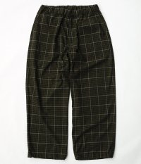  Fresh Service WOOLY STRETCH OVER TRACK PANTS [GREEN CHECK]