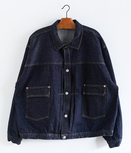  KAPTAIN SUNSHINE Denim Tracker Jacket [INDIGO / ONEWASH]