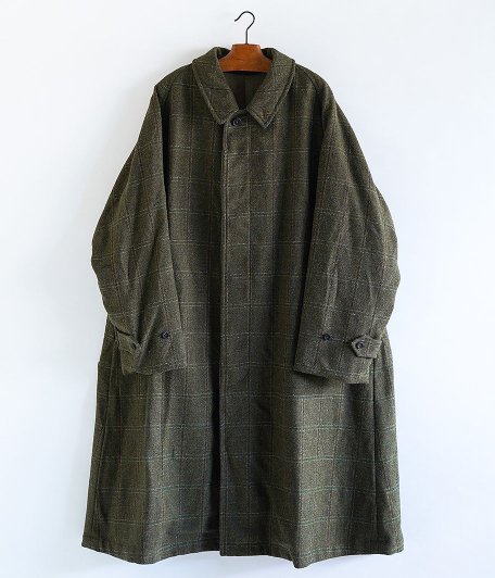  A.PRESSE Tweed Balmacaan Coat [CHECK]
