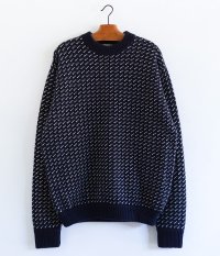  HERILL Cashmere Norwegian Sweater [NAVY]