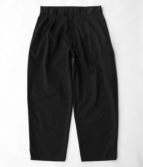 KAPTAIN SUNSHINE Garment Dyed Gurkha Trousers [INK BLACK] - Fresh