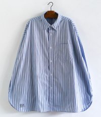  Fresh Service CORPORATE BLUE STRIPE REGULAR COLLAR SHIRT [BLUE IVY STRIPE]