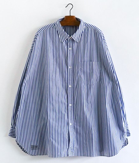  Fresh Service CORPORATE BLUE STRIPE REGULAR COLLAR SHIRT [BLUE LONDON STRIPE]