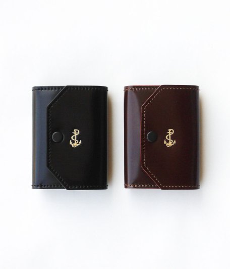  THE SUPERIOR LABOR for RADICAL Exclusive Cordovan Small Wallet [BLACK / BURGUNDY]